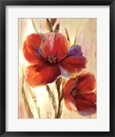 Flourescent Blooms I Framed Print