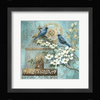 Blue Birds and Dogwood Fine Art Print