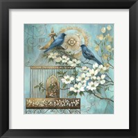 Blue Birds and Dogwood Fine Art Print