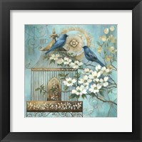 Blue Birds and Dogwood Fine Art Print