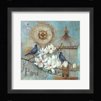 Blue Birds and Magnolia Fine Art Print