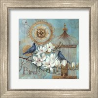 Blue Birds and Magnolia Fine Art Print