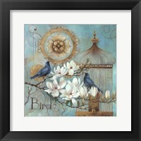Blue Birds and Magnolia Fine Art Print