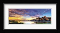 Willow Lake Spring Sunset Fine Art Print