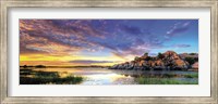 Willow Lake Spring Sunset Fine Art Print