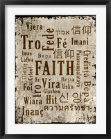 Faith in Multiple Languages Fine Art Print
