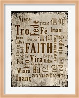 Faith in Multiple Languages Fine Art Print