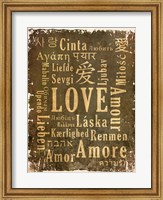 Love in Multiple Languages Fine Art Print