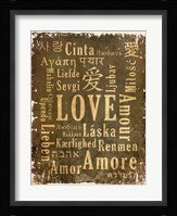 Love in Multiple Languages Fine Art Print