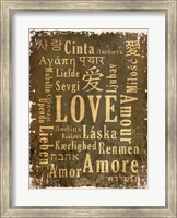 Love in Multiple Languages Fine Art Print