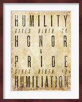 Humility Quote Fine Art Print