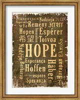 Hope in Multiple Languages Fine Art Print