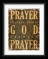 Prayer Quote Framed Print