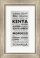African Countries I Fine Art Print