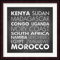 African Countries Fine Art Print