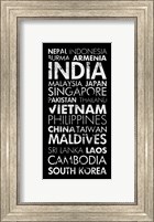 Asia Countries II Fine Art Print