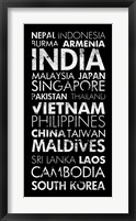 Asia Countries II Fine Art Print