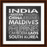 Asia Countries Fine Art Print