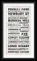 Boston Cities I Framed Print