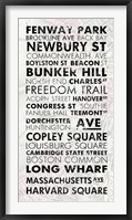 Boston Cities I Framed Print