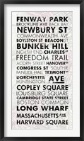 Boston Cities I Framed Print