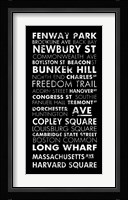 Boston Cities II Framed Print