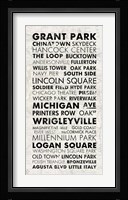 Chicago Cities I Framed Print