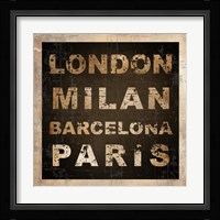 European Cities Square I Fine Art Print