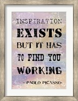 Picasso Inspiration Quote Fine Art Print