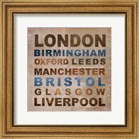 United Kingdom Cities I Fine Art Print