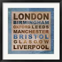 United Kingdom Cities II Fine Art Print