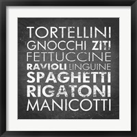 Pasta I Square Fine Art Print