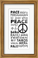 Peace in Different Languages Fine Art Print