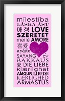 Pink Love Languages Fine Art Print