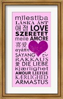 Pink Love Languages Fine Art Print