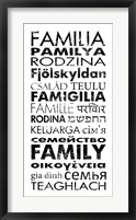 Family Languages Fine Art Print