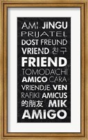 Friend in Different Languages Fine Art Print