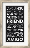 Friend in Different Languages Fine Art Print