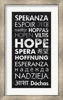 Hope in Different Languages Fine Art Print