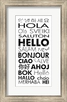 Hello Languages Fine Art Print