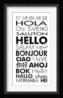 Hello Languages Fine Art Print