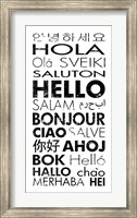 Hello Languages Fine Art Print