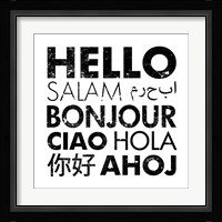 Hello Square Fine Art Print