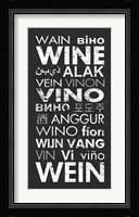 Wine in Different Languages Fine Art Print