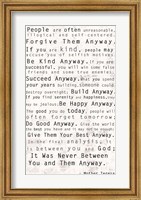 Mother Teresa Quote Fine Art Print