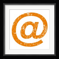 Orange Ampersat Fine Art Print