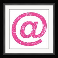 Pink Ampersat Fine Art Print