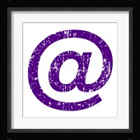 Purple Ampersat Fine Art Print