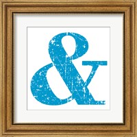 Blue Ampersand Fine Art Print