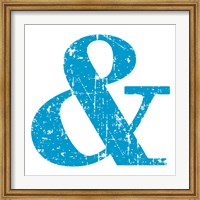 Blue Ampersand Fine Art Print
